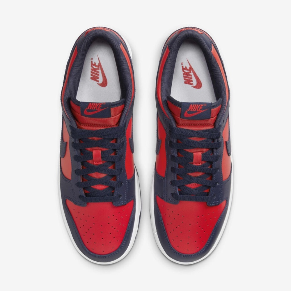 NEW - Nike Dunk Low Retro - Men’s 9 - Red/Navy - Never Worn - Picture 5 of 7